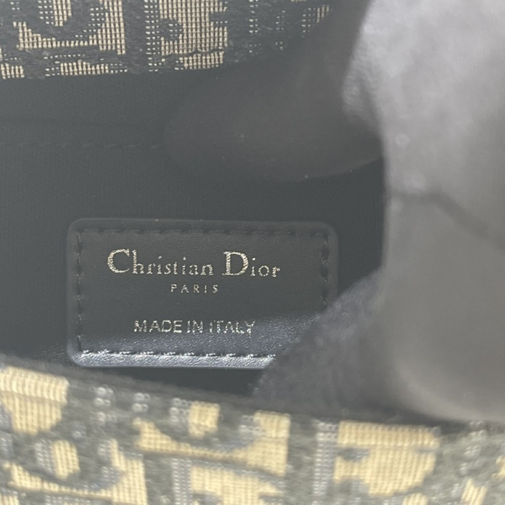 Christian Dior classic blue printed gold stamped logo shoulder strap flap shoulder bag Christian Dior classic blue printed gold stamped logo shoulder strap flap shoulder bag