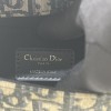 Christian Dior classic blue printed gold stamped logo shoulder strap flap shoulder bag Christian Dior classic blue printed gold stamped logo shoulder strap flap shoulder bag