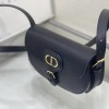 Christian Dior DIOR SADDLE series classic pure black leather gold logo shoulder strap flap shoulder bag Christian Dior DIOR SADDLE series classic pure black leather gold logo shoulder strap flap shoulder bag