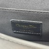 Christian Dior DIOR SADDLE series classic pure black leather gold logo shoulder strap flap shoulder bag Christian Dior DIOR SADDLE series classic pure black leather gold logo shoulder strap flap shoulder bag