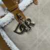 Christian Dior Book Tote series derivative medium classic beige brown genuine leather velvet accessory handbag Christian Dior Book Tote series derivative medium classic beige brown genuine leather velvet accessory handbag