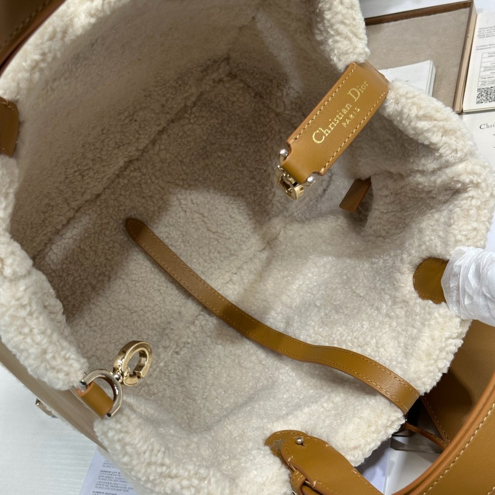 Christian Dior Book Tote series derivative medium classic beige brown genuine leather velvet accessory handbag Christian Dior Book Tote series derivative medium classic beige brown genuine leather velvet accessory handbag