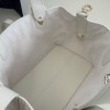 Christian Dior LADY DIOR classic rattan stitching white leather handbag Christian Dior LADY DIOR classic rattan stitching white leather handbag