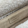 Christian Dior Lady Dior series derivative classic beige brown leather velvet accessories handbag Christian Dior Lady Dior series derivative classic beige brown leather velvet accessories handbag