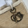 Christian Dior Lady Dior Derivative Medium Classic Beige Brown Leather Suede Accessories Handbag Christian Dior Lady Dior Derivative Medium Classic Beige Brown Leather Suede Accessories Handbag