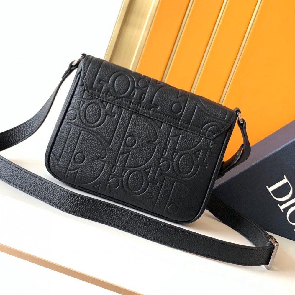 Christian Dior Oblique Collection Classic Black Cannage Leather Crossbody Handbag Christian Dior Oblique Collection Classic Black Cannage Leather Crossbody Handbag