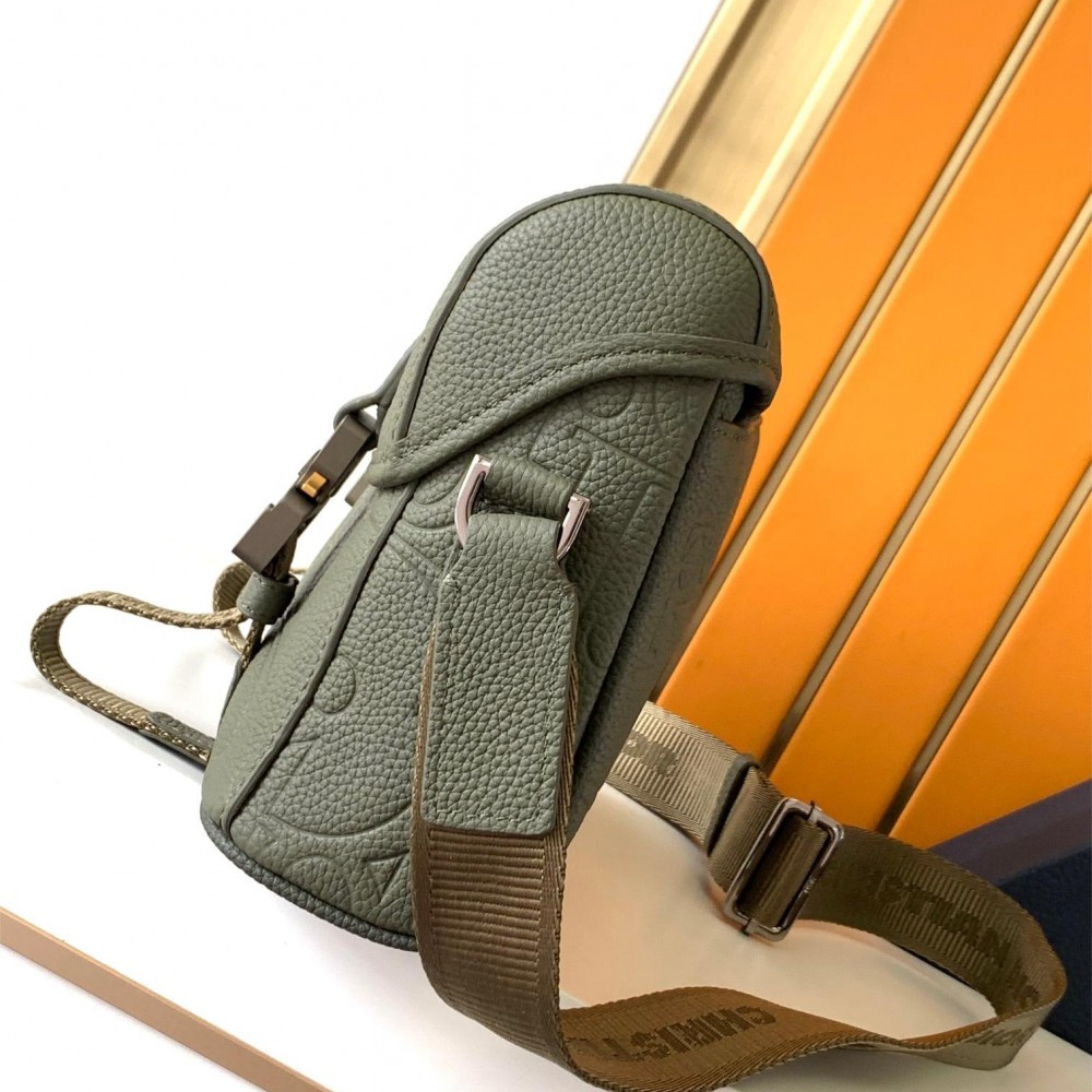 Christian Dior Oblique Classic Army Green Cannage Leather Crossbody Handbag Christian Dior Oblique Classic Army Green Cannage Leather Crossbody Handbag