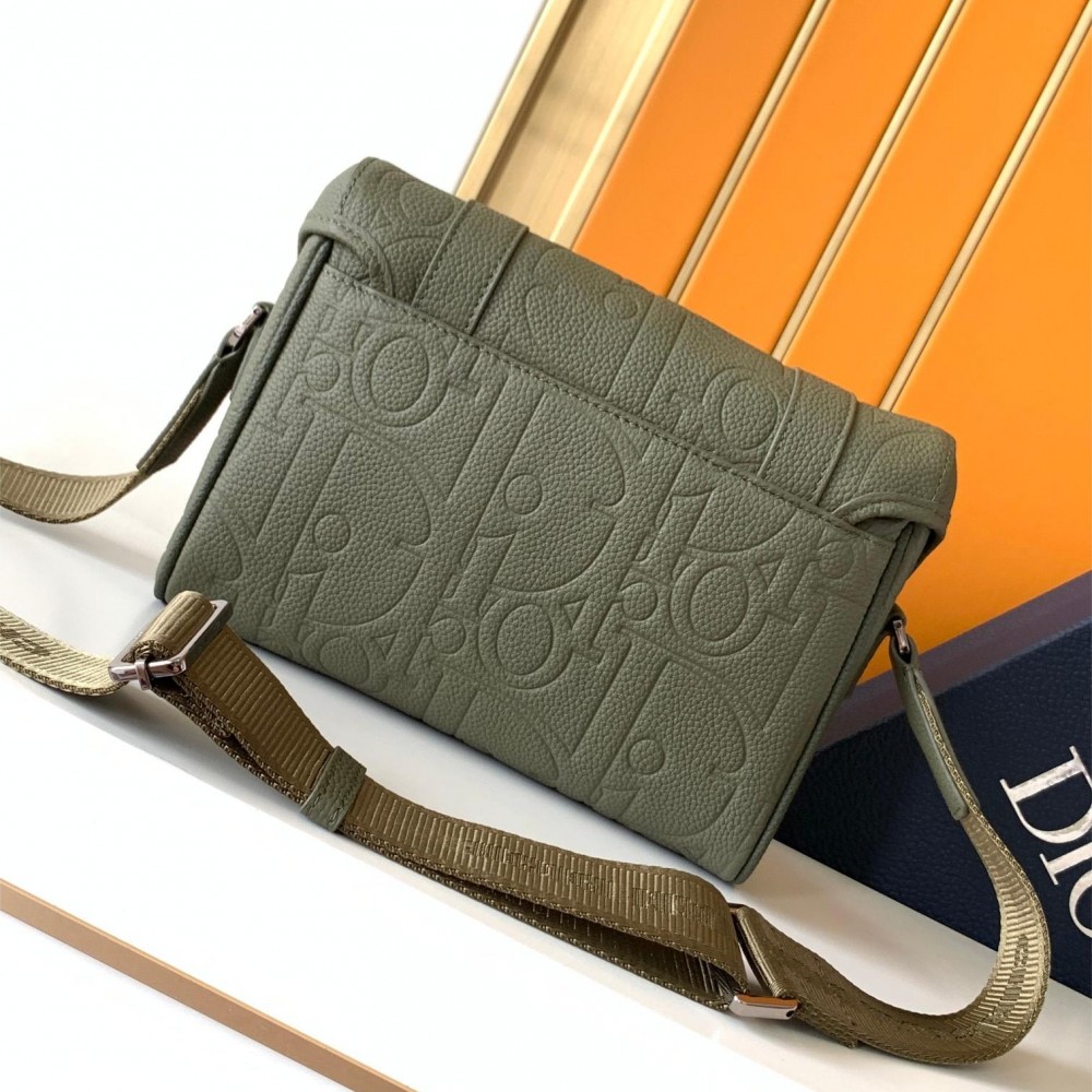 Christian Dior Oblique Classic Army Green Cannage Leather Crossbody Handbag Christian Dior Oblique Classic Army Green Cannage Leather Crossbody Handbag