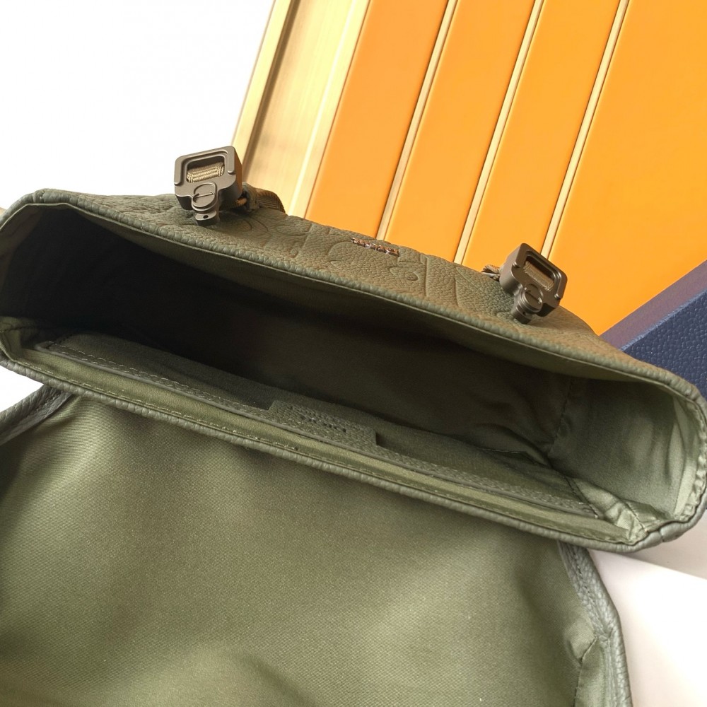 Christian Dior Oblique Classic Army Green Cannage Leather Crossbody Handbag Christian Dior Oblique Classic Army Green Cannage Leather Crossbody Handbag