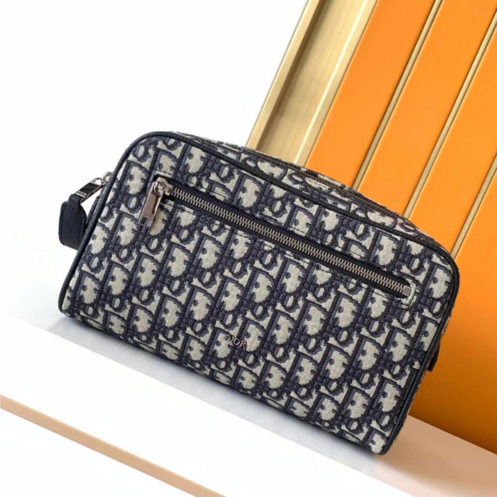 Christian Dior Oblique Classic Blue Sakura Leather Crossbody Handbag... Christian Dior Oblique Classic Blue Sakura Leather Crossbody Handbag...