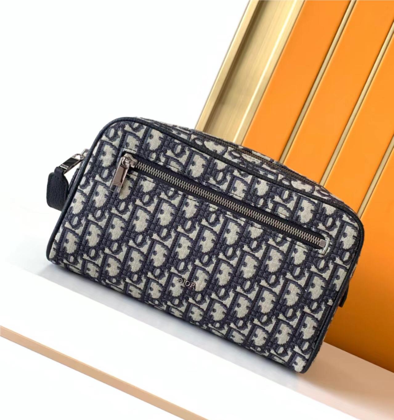 Christian Dior Oblique Classic Blue Sakura Leather Crossbody Handbag... Christian Dior Oblique Classic Blue Sakura Leather Crossbody Handbag...