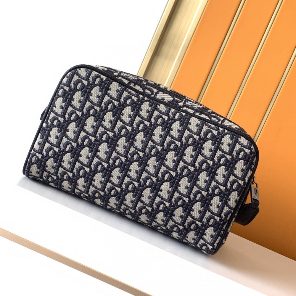 Christian Dior Oblique Classic Blue Sakura Leather Crossbody Handbag... Christian Dior Oblique Classic Blue Sakura Leather Crossbody Handbag...