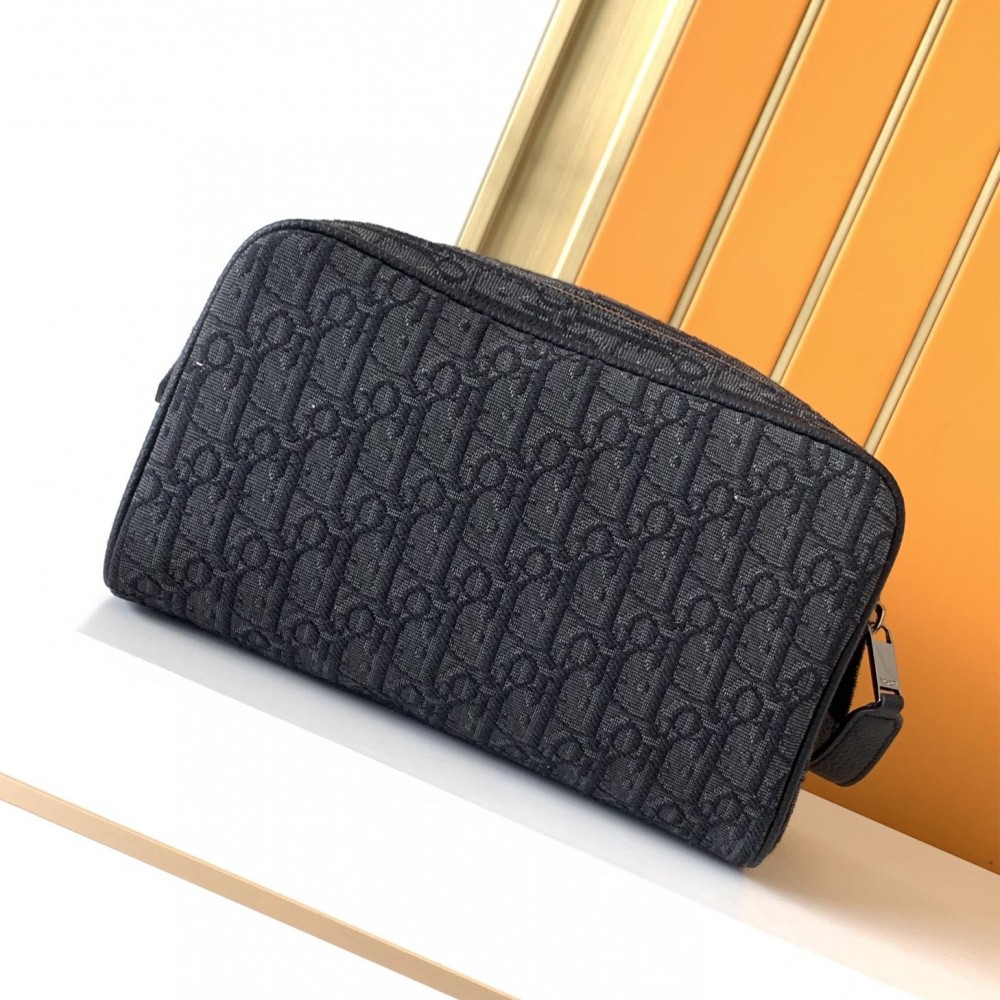 Christian Dior Oblique Collection Classic Black Cannage Leather Crossbody Handbag Christian Dior Oblique Collection Classic Black Cannage Leather Crossbody Handbag