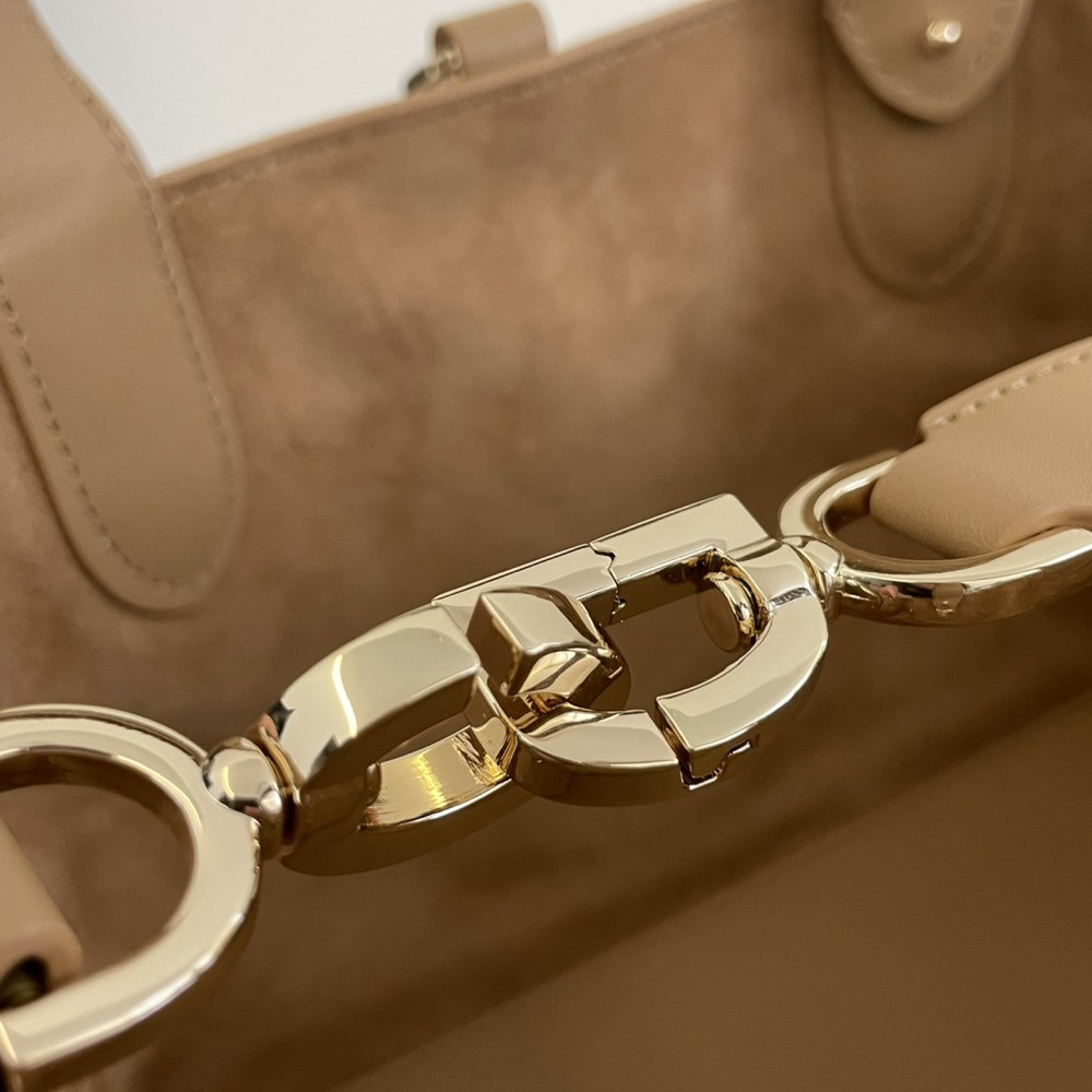 Christian Dior LADY DIOR classic rattan stitching brown leather handbag Christian Dior LADY DIOR classic rattan stitching brown leather handbag