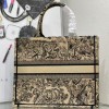 CHRISTIAN DIOR Canvas Embroidered Large Dioriviera Toile De Jouy Book Tote Beige CHRISTIAN DIOR Canvas Embroidered Large Dioriviera Toile De Jouy Book Tote Beige