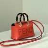 FENDI Baguette Flame Red Luxury Practical Handbag FENDI Baguette Flame Red Luxury Practical Handbag