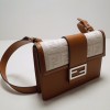 FENDI Fun Fur Brown Hardware Simple Luxury Practical Handbag FENDI Fun Fur Brown Hardware Simple Luxury Practical Handbag