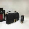 FENDI Double F Exquisite Metal Star Shining Black Simple Luxury Bag FENDI Double F Exquisite Metal Star Shining Black Simple Luxury Bag
