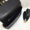 FENDI Double F Exquisite Metal Star Shining Black Simple Luxury Bag FENDI Double F Exquisite Metal Star Shining Black Simple Luxury Bag
