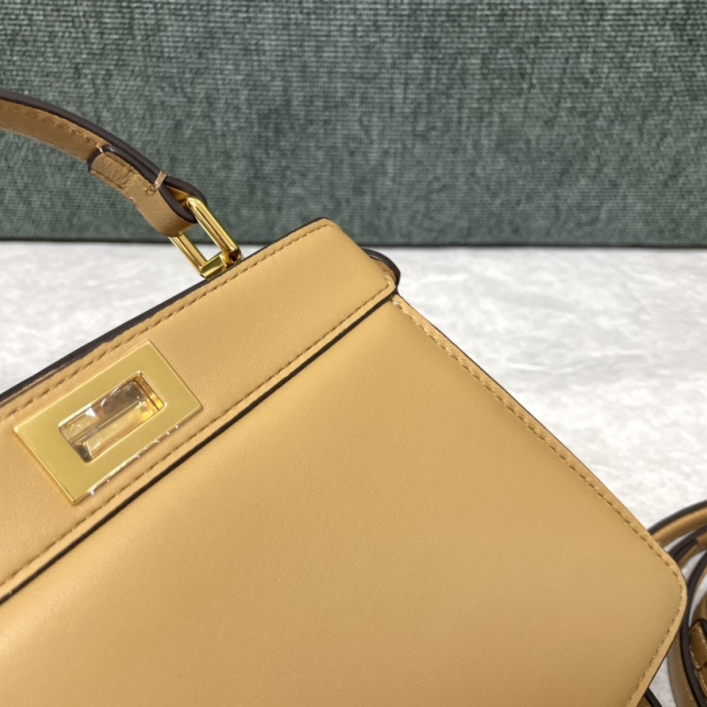 FENDI Peekaboo Yellow Crossbody Bag FENDI Peekaboo Yellow Crossbody Bag