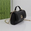 Gucci GG Marmont series starry black leather exquisite hardware handbag Gucci GG Marmont series starry black leather exquisite hardware handbag