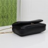 Gucci GG Marmont series starry black leather exquisite hardware handbag Gucci GG Marmont series starry black leather exquisite hardware handbag