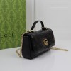 Gucci GG Marmont series heavy black diamond check leather exquisite hardware handbag Gucci GG Marmont series heavy black diamond check leather exquisite hardware handbag