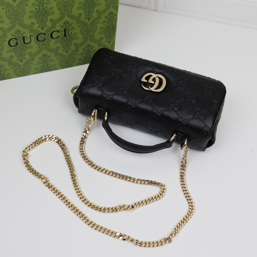 Gucci GG Marmont series heavy black diamond check leather exquisite hardware handbag Gucci GG Marmont series heavy black diamond check leather exquisite hardware handbag
