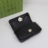 Gucci GG Marmont series heavy black diamond check leather exquisite hardware handbag Gucci GG Marmont series heavy black diamond check leather exquisite hardware handbag
