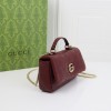 GUCCI Marmont crimson diamond pattern exquisite hardware shoulder strap mini bag GUCCI Marmont crimson diamond pattern exquisite hardware shoulder strap mini bag