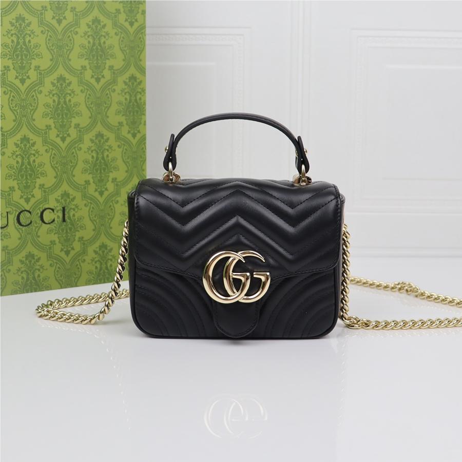 GUCCI Marmont BLACK Exquisite Hardware Shoulder Strap Mini Bag GUCCI Marmont BLACK Exquisite Hardware Shoulder Strap Mini Bag