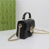 GUCCI Marmont BLACK Exquisite Hardware Shoulder Strap Mini Bag GUCCI Marmont BLACK Exquisite Hardware Shoulder Strap Mini Bag