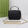 GUCCI Marmont BLACK Exquisite Hardware Shoulder Strap Mini Bag GUCCI Marmont BLACK Exquisite Hardware Shoulder Strap Mini Bag