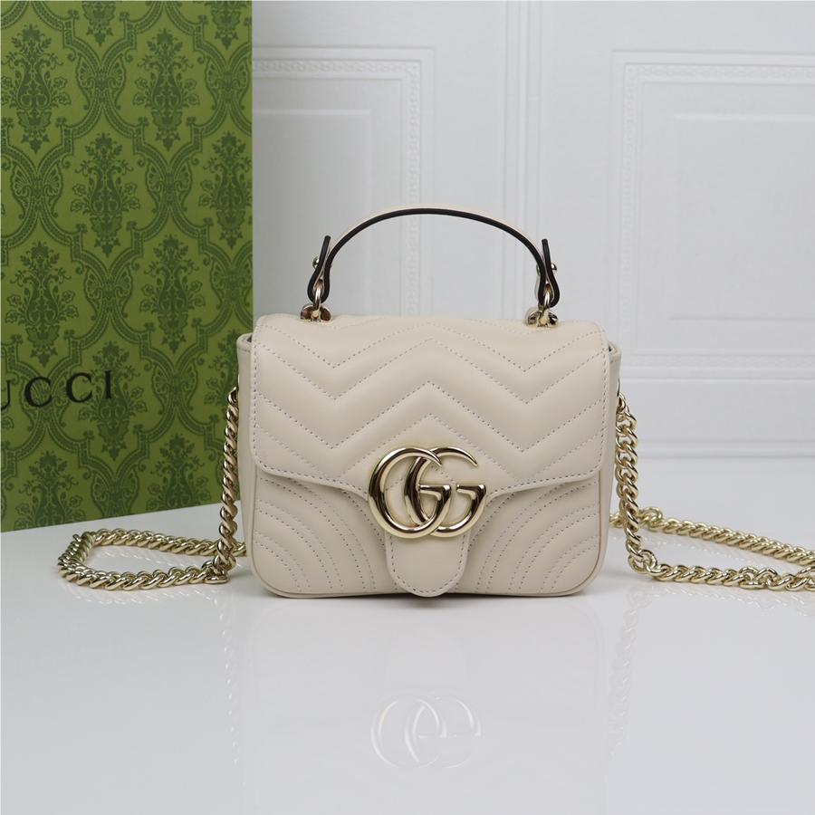GUCCI Marmont Ivory Exquisite Hardware Shoulder Strap Mini Bag GUCCI Marmont Ivory Exquisite Hardware Shoulder Strap Mini Bag