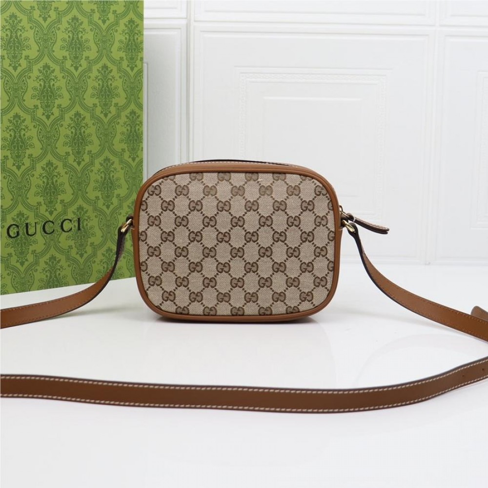 Gucci GG Marmont series brown pattern exquisite hardware chain bag Gucci GG Marmont series brown pattern exquisite hardware chain bag