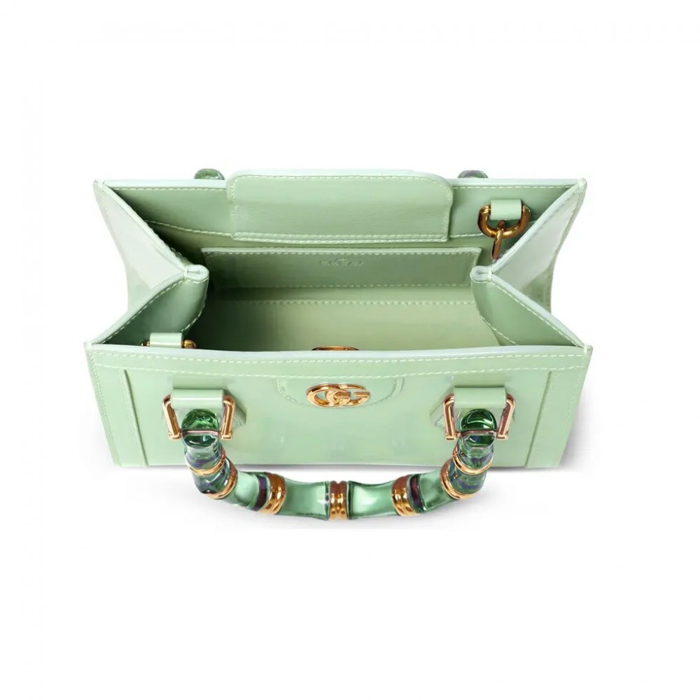 Gucci GG Marmont series light green mini handbag Gucci GG Marmont series light green mini handbag