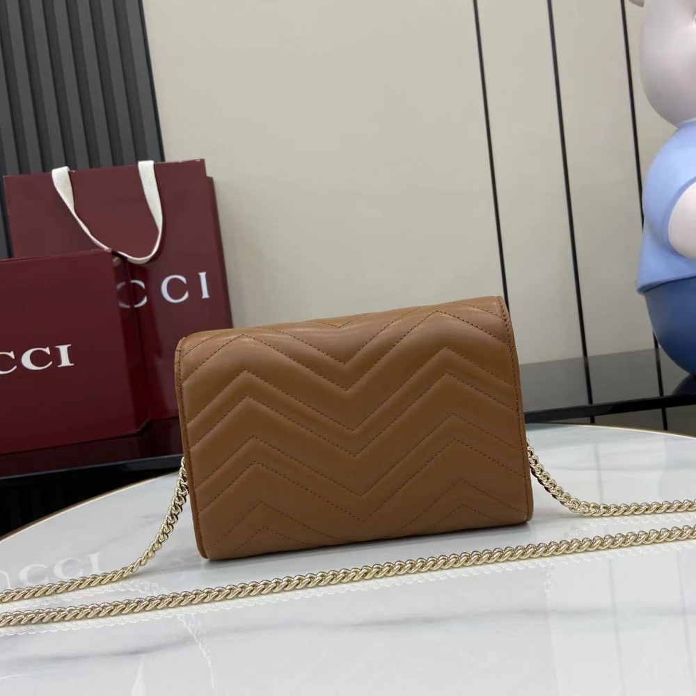Gucci GG Marmont Brown Underarm Bag Gucci GG Marmont Brown Underarm Bag