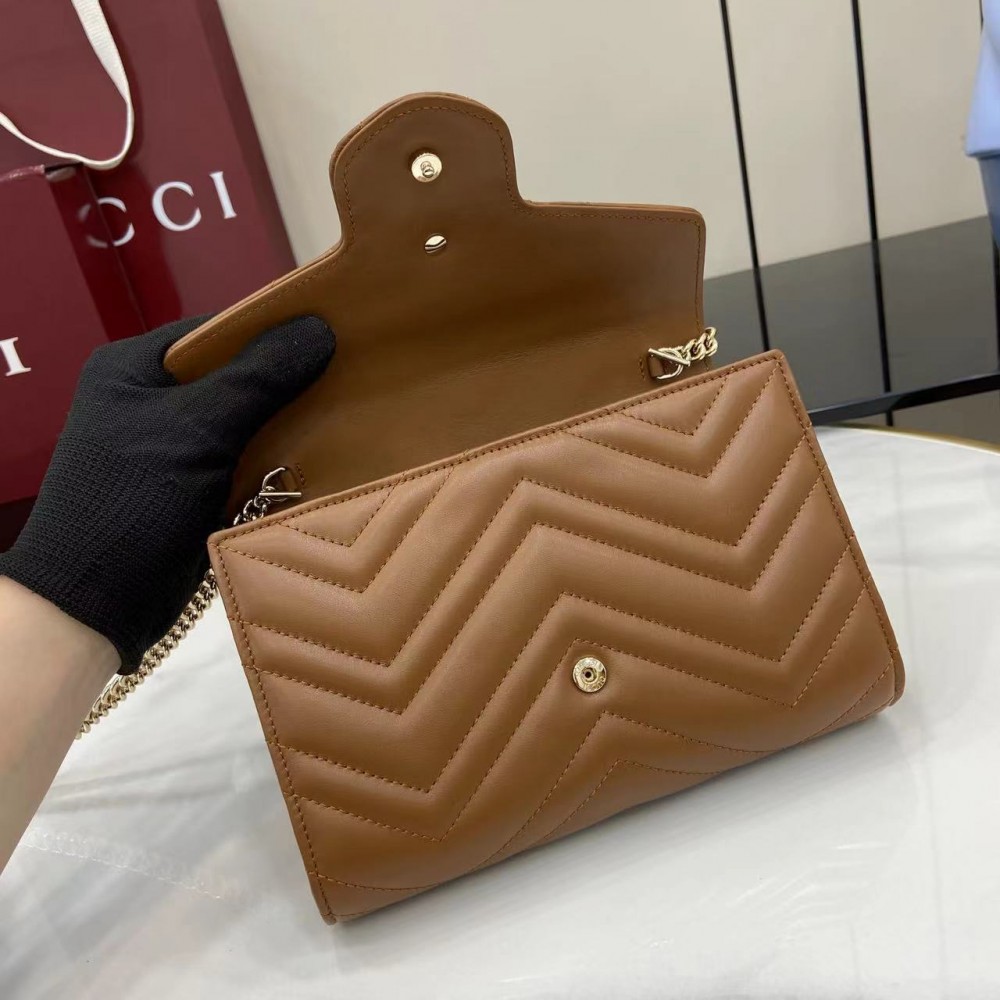 Gucci GG Marmont Brown Underarm Bag Gucci GG Marmont Brown Underarm Bag