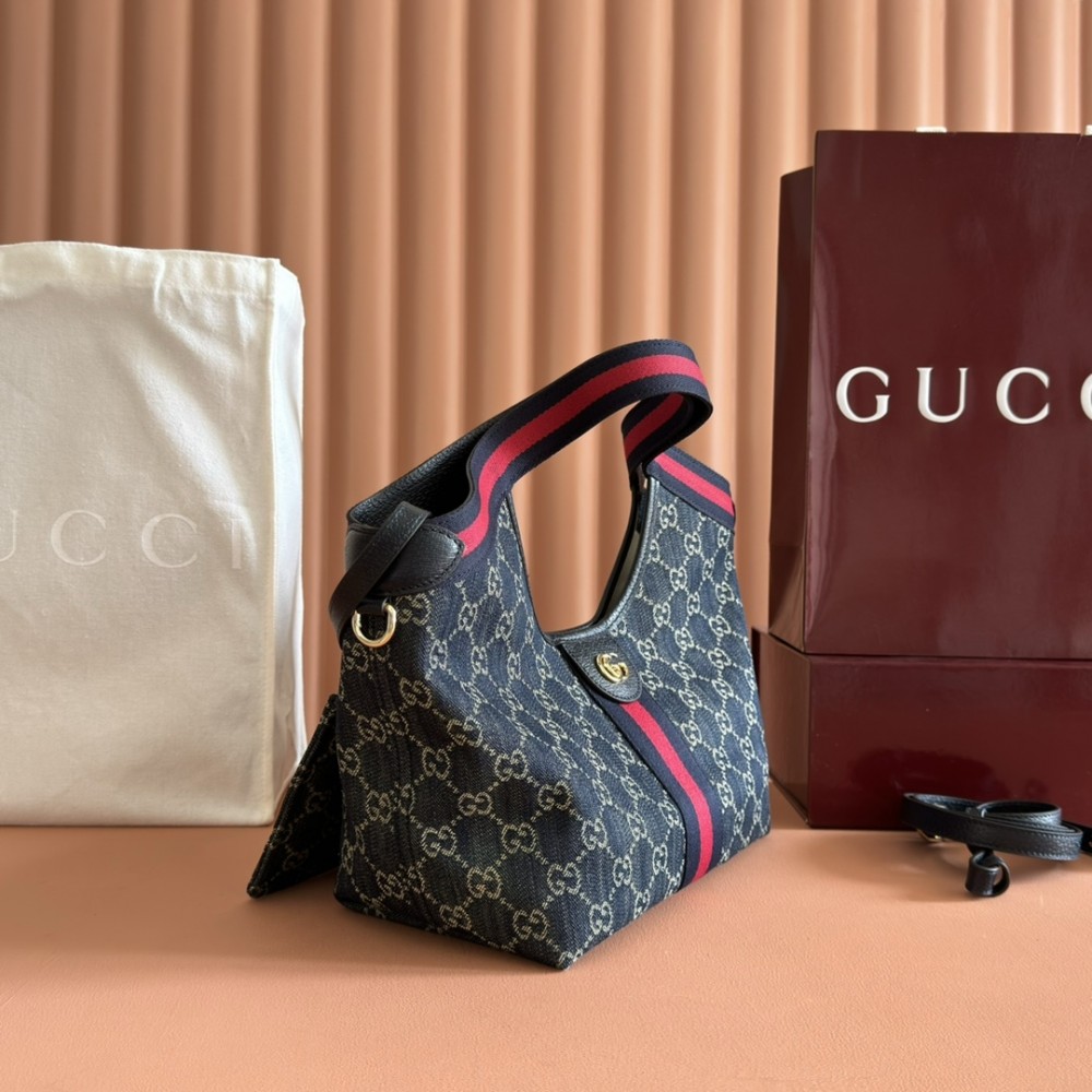 Gucci Ophidia GG Monogram Denim Tote Bag Gucci Ophidia GG Monogram Denim Tote Bag
