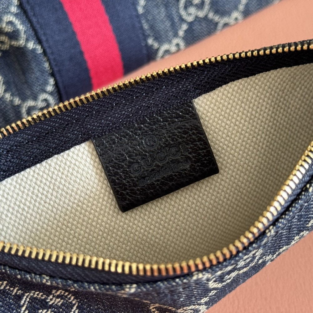 Gucci Ophidia GG Monogram Denim Tote Bag Gucci Ophidia GG Monogram Denim Tote Bag
