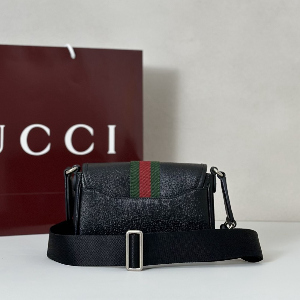 Gucci Ophidia GG Monochrome Dark Small Crossbody Bag Gucci Ophidia GG Monochrome Dark Small Crossbody Bag