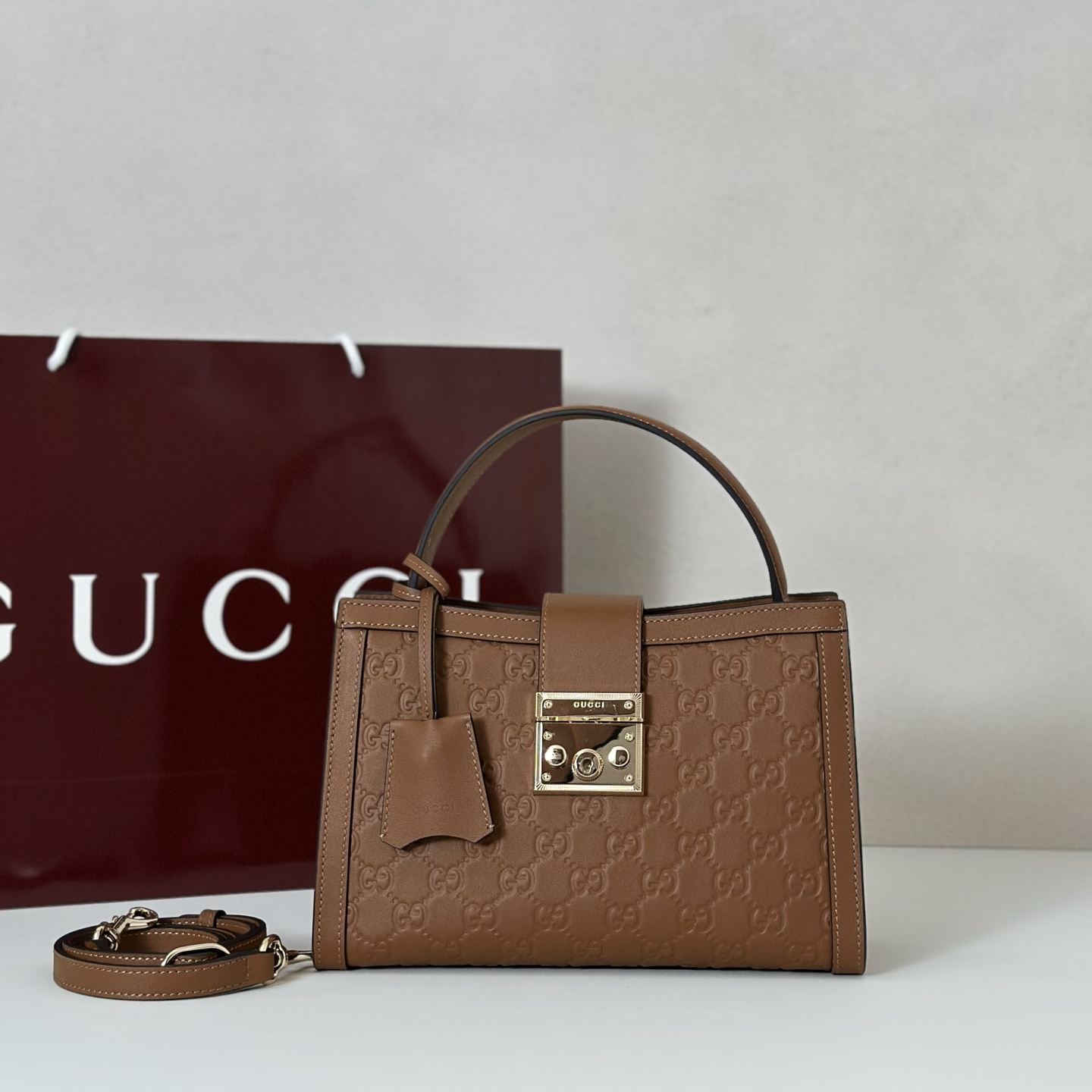 Gucci Padlock Brown Crossbody Bag