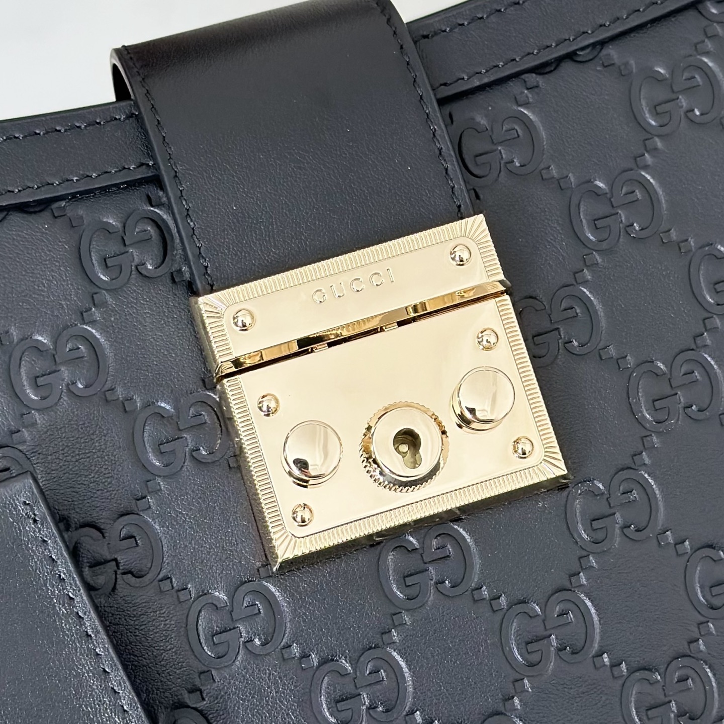 Gucci Padlock series bright black handbag crossbody bag Gucci Padlock series bright black handbag crossbody bag