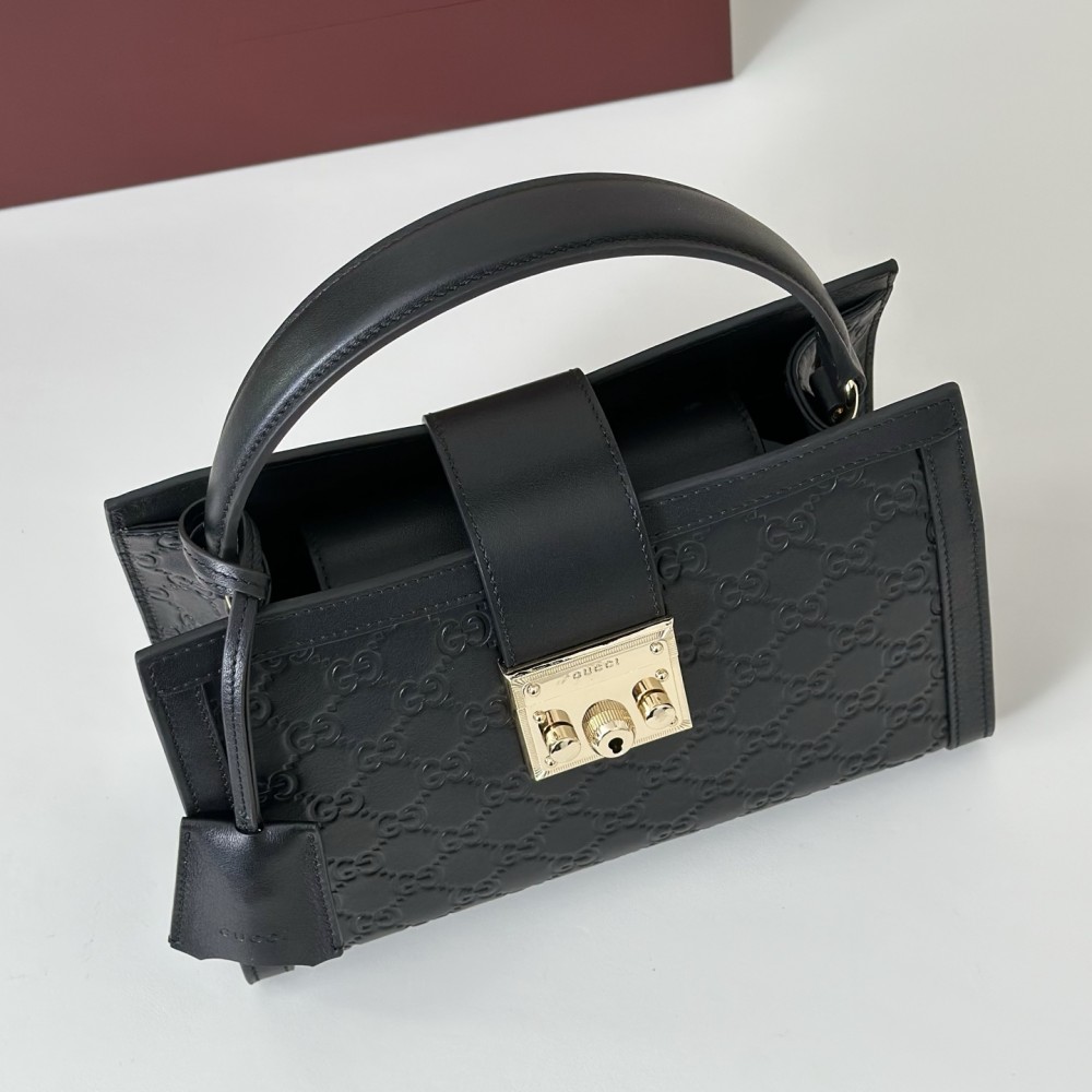 Gucci Padlock series bright black handbag crossbody bag Gucci Padlock series bright black handbag crossbody bag