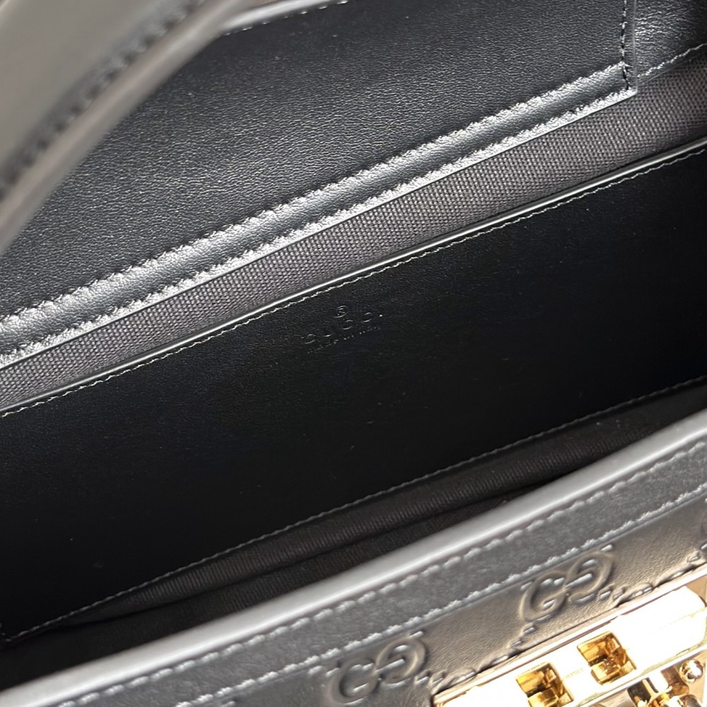 Gucci Padlock series bright black handbag crossbody bag Gucci Padlock series bright black handbag crossbody bag