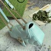 Gucci GG Marmont series bright green quilted chain bag Gucci GG Marmont series bright green quilted chain bag