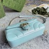 Gucci GG Marmont series bright green quilted chain bag Gucci GG Marmont series bright green quilted chain bag