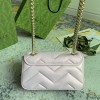 Gucci GG Marmont Ivory Quilted Chain Bag Gucci GG Marmont Ivory Quilted Chain Bag