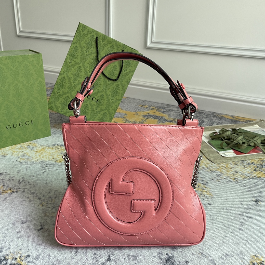 Gucci GG Marmont series pink handbag Gucci GG Marmont series pink handbag