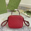 Gucci GG Marmont series red quilted handbag crossbody bag Gucci GG Marmont series red quilted handbag crossbody bag